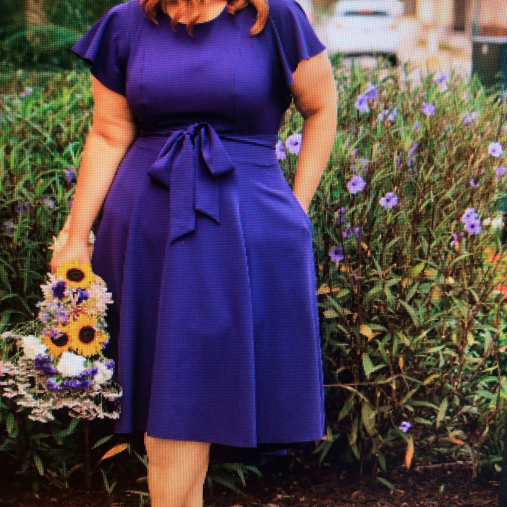 Lane Bryant purple Lena Midi high low dress size 16 NWT